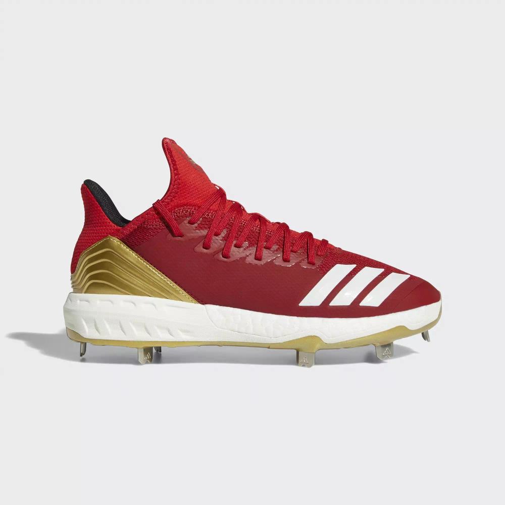 Adidas Boost Icon 4 Spikes De Beisbol Rojos Para Hombre (MX-86473)